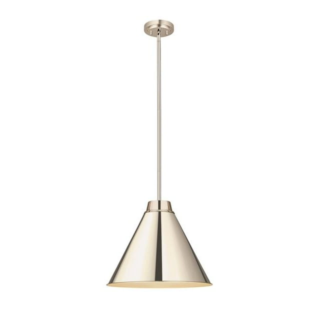 Z Lite 6011P18-PN Eaton Collection 1 Light Pendant, Polished Nickel