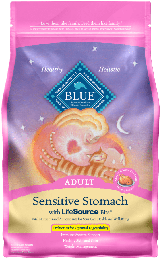Blue Buffalo Sensitive Stomach Natural Adult Dry Cat Food, Chicken