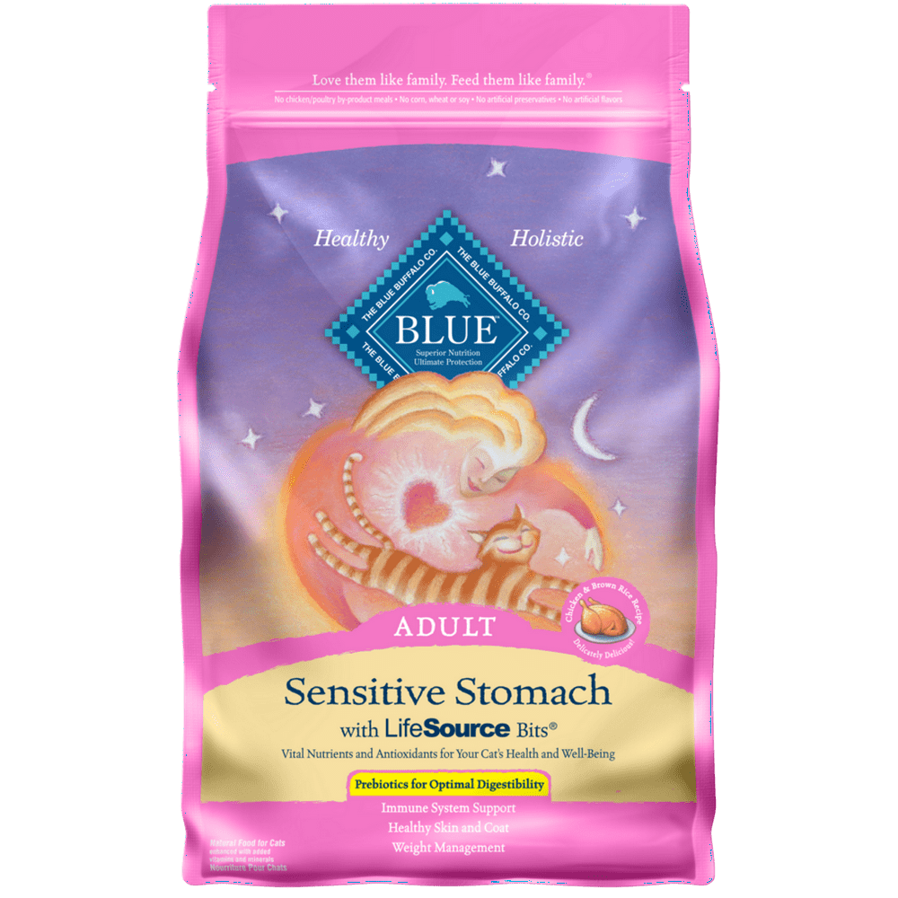 Blue Buffalo Sensitive Stomach Natural Adult Dry Cat Food, Chicken