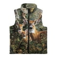 thumbnail image 4 of Garronmavis Deers Full Zip Vest Versatile Hunting Forest Boy Vests Size 3T Wind Proof Sleeveless Jacket Full-Zip Fall Winter Warm Outerwear Stand Collar Warm Winter Coat with Pocket, 4 of 7