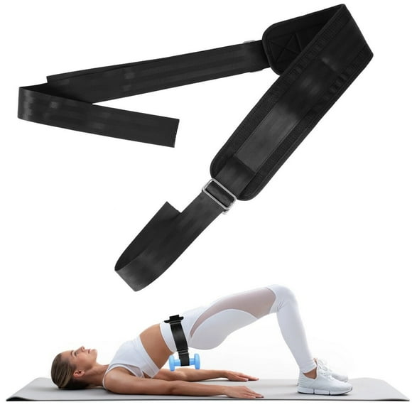 Hip Bridge Belt for Dumbbells, Hip Bridge Waist Belt, Adjustable Hip Training Weight Belt, Fitness Hip Thrust Belt for Kettlebells, Glute Bridge Belt Workout Equipment for Home, Gyms