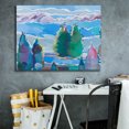 thumbnail image 5 of Epic Graffiti 'Thoughts of Blue' by Hooshang Khorasani, Canvas Wall Art, 34"x26", 5 of 8