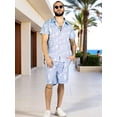 thumbnail image 2 of Conjunto Hombre Verano Camisa y Short a Juego Alberca Playa y Calor, 2 of 5
