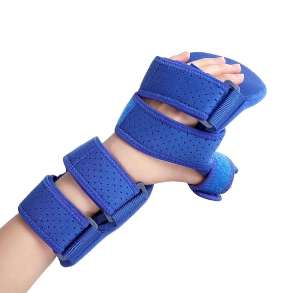 Left Resting Hand Splint, Stroke Hand Therapy Equipment, Hand Brace with Finger Support for Stroke Recovery Patients, Carpal Tunnel Syndrome, Arthritis, Tendinitis, Metacarpal Breaks