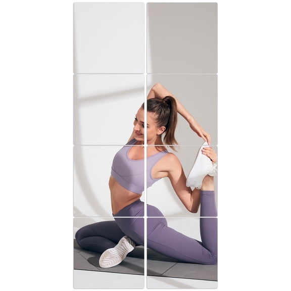 8pcs Mirror Wall Sticker Self Adhesive Mirror Tiles Acrylic Squares Mirror Decorative Mirror Stickers Mirror Sheets Acrylic Mirror Free Combination
