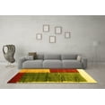 thumbnail image 3 of Ahgly Company Indoor Rectangle Abstract Yellow Contemporary Area Rugs, 5' x 8', 3 of 4