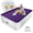 Purple, variant on Full 22" Top Flocking Air Mattress with Built-in Pump Raised Comfort,Fast Inflation/Deflation Foldable Portable Air Bed with Storage Bag for Home,Camping,Guests Grey