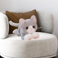 thumbnail image 6 of STARTIST Cat Plush Toy Kitty Stuffed Animal Comfortable Kids Room Decor Cartoon Cat Stuffed Animal Toy for Kids Adults Birthday Gifts gray, 6 of 8