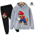 thumbnail image 1 of Ropa de Super Mario Bros para niños, 2-16T, novedad de 2024 Chándal estampado para niño y niña, traje de sudadera y pantalones, chándal para Adolescente, 1 of 1