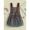 thumbnail image 5 of FEORJGP Toddler Baby Boys Basic Overalls 3M 6M 9M 1T 2T Infant Summer Sleeveless Jumpsuit Patchwork Straps Shortall Little Boy Cute Backless Romper Cargo Shorts Casual Clothing, 5 of 9