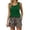 A4-Dark Green, variant on Women 2 Piece Lounge Shorts Sets Solid Tank Tops Leopard Hawaii Floral Print Sweatsuit Holiday Beach Outfits Red XXL