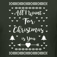 thumbnail image 3 of All I Want for Christmas Is You Christmas Sweater Christmas Matching Couple Unisex Long Sleeve Shirt, 3 of 5
