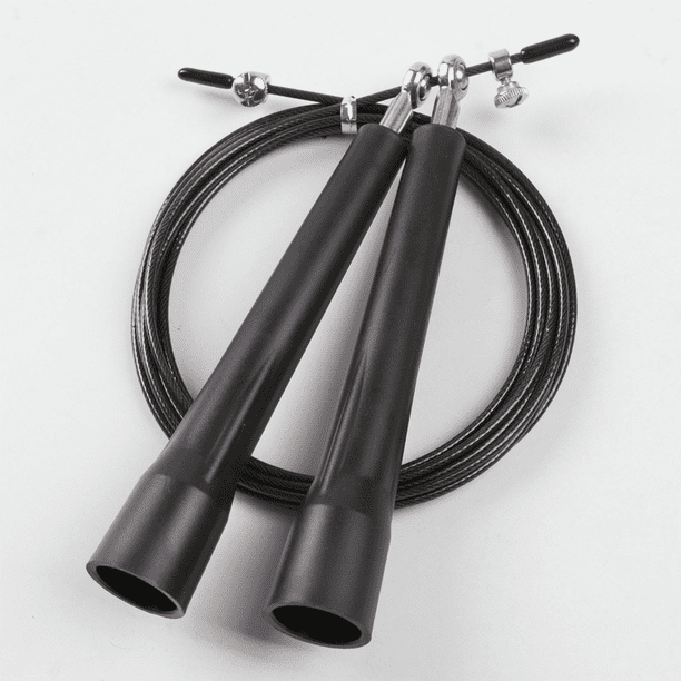 Speed Jump Rope - Cuerda de saltar ajustable para WOD, MMA, artes marciales, boxeo o entrenamiento en casa Adepaton Ligas y bandas