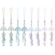 thumbnail image 1 of 9Pcs Glass & Plastic & Acrylic Mobile Straps Star Jellyfish Mixed Color 140mm 2pcs/color, 1 of 5