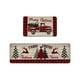 thumbnail image 2 of Tapetes de poliéster con adornos navideños, 2 unidades, tapetes y tapetes de cocina navideños, tapete antideslizante, decoración navideña para cocina, juegos de tapetes de cocina, decoración navideña, 2 of 6