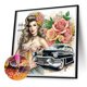 thumbnail image 5 of Pintura de diamante 5D DIY Kit de taladro de forma especial parcial Retro Girl 30x30cm, 5 of 9