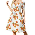 thumbnail image 1 of Clementines Vestido de manga corta Vestidos de mujer vestido para mujer vestido de verano vestidos de playa, 1 of 7