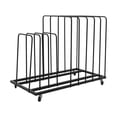 thumbnail image 4 of 9 Compartments Art Storage Rack with Wheels, Art Drying Rack, Rolling Art Painting Display Rack Black, 4 of 12