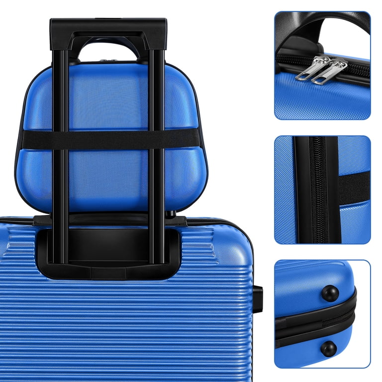 Horizontal Stripe Luggage Travel 5-Piece Set Blue - Walmart.com