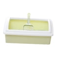 thumbnail image 3 of DOLITY Cat Litter Tray Potty Pet Toilet Toilette Sand Box Container Bedpan Open Top Cat Green, 3 of 9
