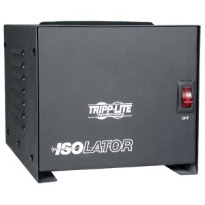 Isolation Transformer (Tripp Lite - IS1000 - Tripp Lite Isolation Transformer 1000W Surge 120V 4 Outlet 6' Cord TAA GSA - Receptacles: 4 x)