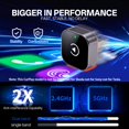 thumbnail image 4 of XHSGX Adaptador 2 en 1 Wireless CarPlay Android Auto conexión automática latencia 0.5s soporte WiFi compacto USB USBC, 4 of 7