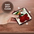 thumbnail image 7 of 3drose, Holiday Cheer Greeting with Red Mittens Candy Cane and Holly Cartoon, Set of 8 Coasters - Soft, 7 of 7