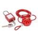 thumbnail image 2 of Candado de cable Nylon de primera calidad Acero inoxidable Robusto Durable Ajustable Candado de cable de acero de amplia aplicación, 2 of 5