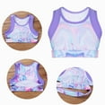 thumbnail image 7 of inhzoy Kids Girl Racerback Tops Tie Dye Crop Tank Tops Dance T Shirts, 7 of 7
