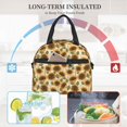 thumbnail image 4 of Naloa Autumn Sunflowers Print Lunch Bag for Women & Men Insulated Lunch Box or Cooler Lunch Tote Bags for Work, Travel, Outdoor, 4 of 5