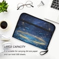 thumbnail image 6 of Accordion File Organizer with Zip Closure 13 Pockets Expanding File Folder Letter A4 Paper Document Organizer for Home Office Magical Night Sky with Fish, 6 of 7