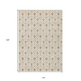 thumbnail image 3 of 10' X 14' Salmon And Beige Geometric Washable Indoor Outdoor Area Rug, 3 of 5