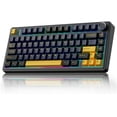 thumbnail image 1 of Restored AULA F75 75% Wireless Mechanical Keyboard, Hot Swappable Creamy Keyboard, Pre-lubed Greywood Switches RGB Backlit Gaming Keyboards, 2.4GHz/Type-C/BT5.0, 1 of 7
