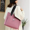 thumbnail image 5 of Bolso de hombro de nailon ligero e impermeable, bolsos de hombro para mujer, gran capacidad, bolso de mano multibolsillos para el trabajo, viajes diarios, 5 of 5