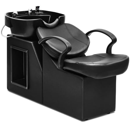 Betisef New Backwash Barber Chair ABS Plastic Shampoo Bowl Sink Unit Station Spa Salon Equipment