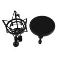 thumbnail image 2 of Professionally Designed Shock Mount Microphone Holder with Adjustable Studio Bracket, Shield Filter Screen for Quality Sound Recording, 2 of 5