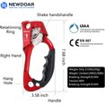 thumbnail image 2 of NewDoar Hand Ascender Rock Climbing Tree Arborist Rappelling Gear Equipment Rope Clamp for 8~12MM Rope, 2 of 5