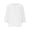 White, variant on Aboser Bohemian Shirts for Women 3/4 Length Sleeve Tops Vintage Embroidered Lace T Shirt Loose Fits V Neck Tunic Top Casual Plain Blouses