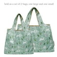 thumbnail image 3 of Wrapables Large & Small Foldable Tote Nylon Reusable Grocery Bags, Set of 2, Easter Bunny, 3 of 5