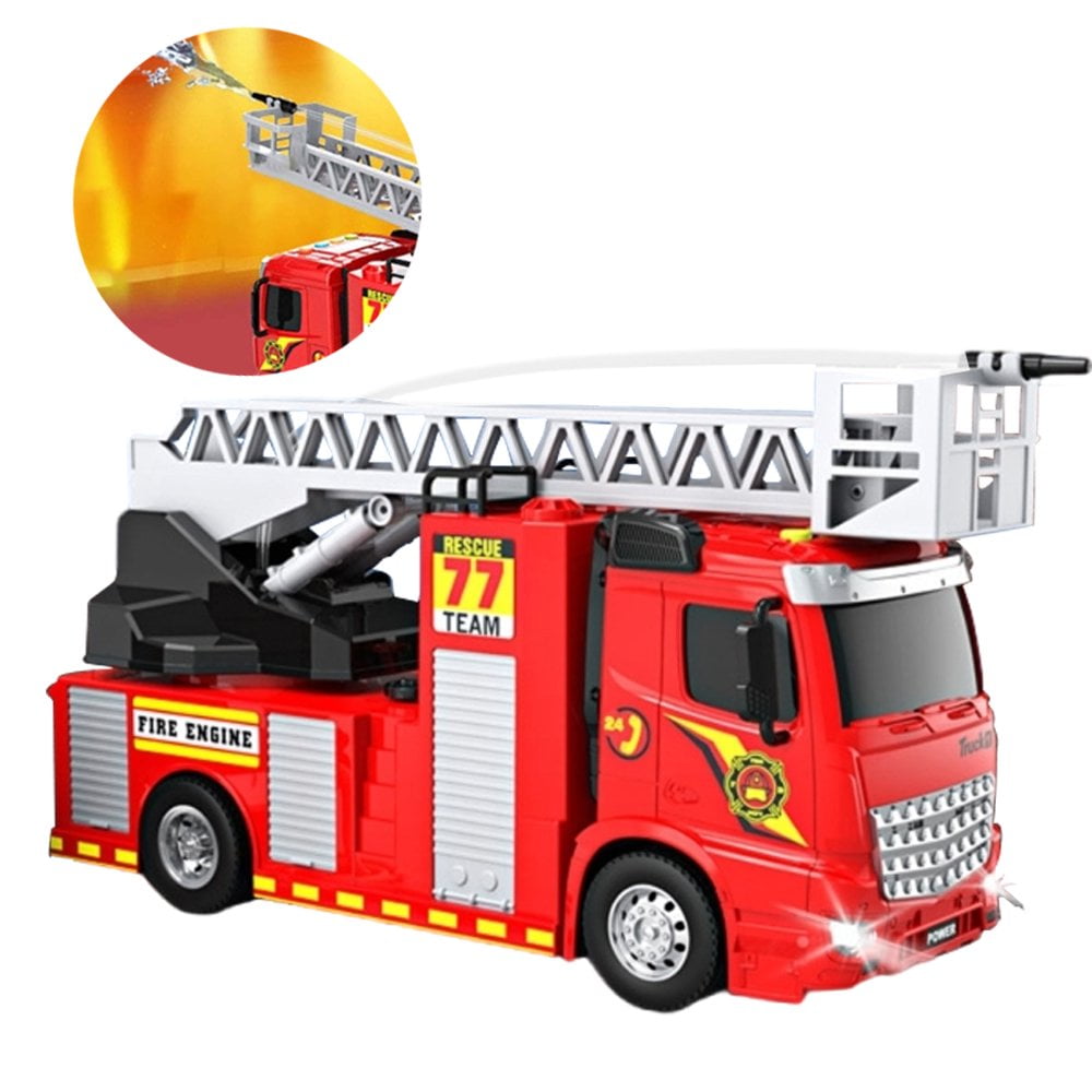 Camion Pompier Lumière Son Camion De Pompier Jouet Srliya - Pompe à Eau,  Sons Et Lumières - Éducatif Et Amusant Jouet éducatif Pompe Eau, image size:1000x1000
