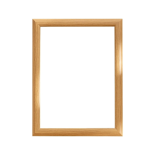 Khaki Khaki-Colored Wood Frame 8-Inch Display Natural Texture Design Wall Mountable Picture Frame For Modern Interiors #3n3E1
