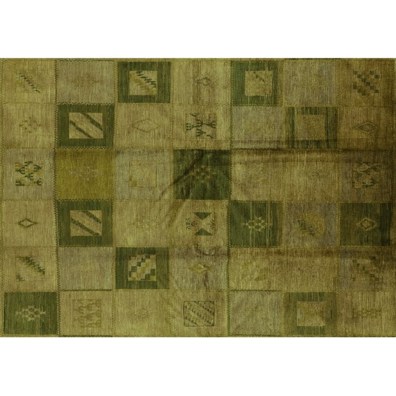 Ahgly Company Indoor Rectangle Persian Green Bohemian Area Rugs, 4' x 6'