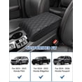 thumbnail image 6 of KBH Center Console Cover for 2023-2026 Honda Pilot/2024-2026 Ridgeline Passport, Middle Console Pad Armrest Cover Leather Interior Accessories, Black, 6 of 8