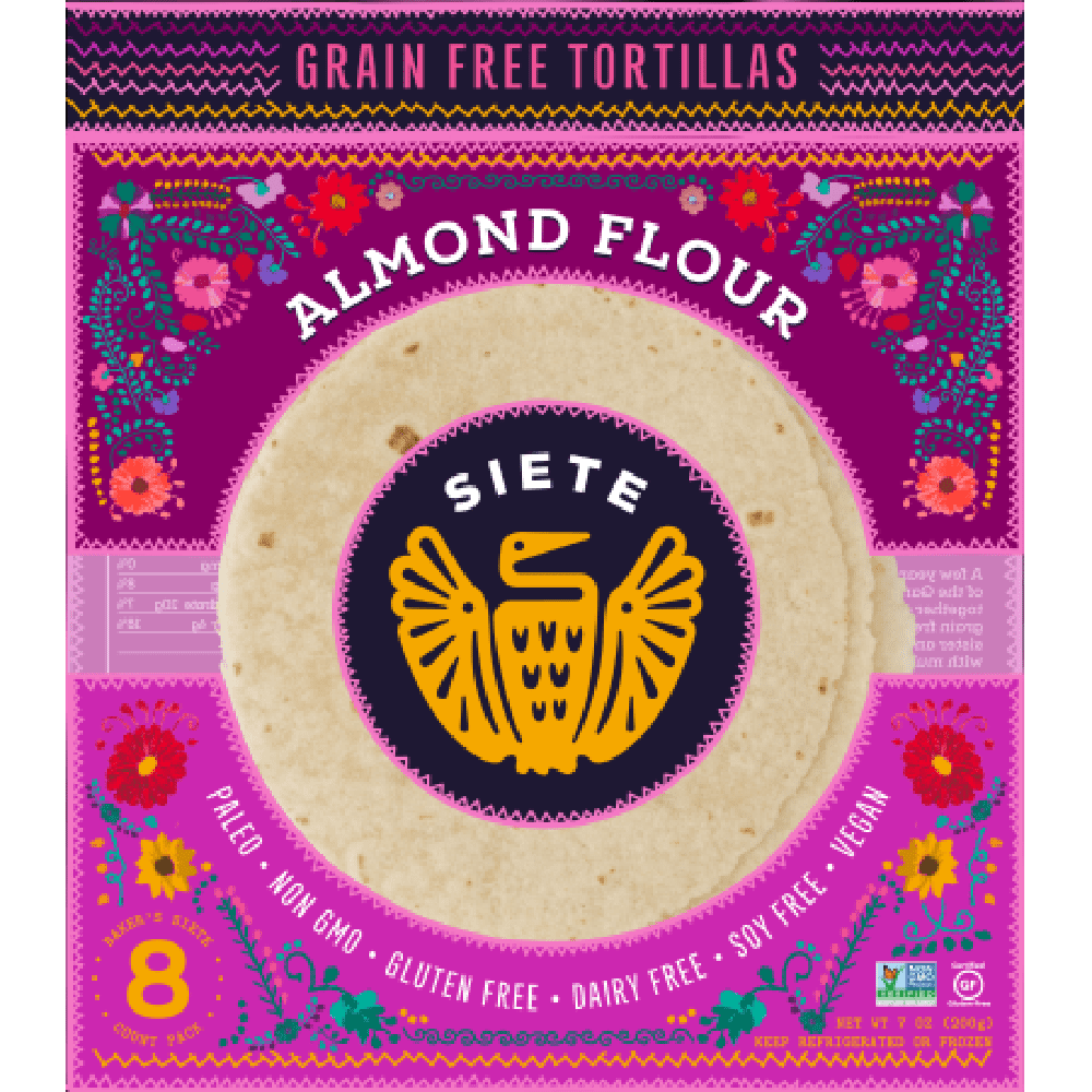 Siete Almond Flour Tortillas, 7oz, (pack of 12)