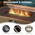 thumbnail image 5 of POTEBAN Outdoor Patio Furniture Set with Fire Pit Table, 8 Piece Outdoor Sectional Sofas, All-Weather Wicker Patio Conversation Set for Garden, Haze Blue, 5 of 9