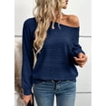 thumbnail image 6 of Eytino Sweaters for Women Long Sleeve Crewneck Pullover Business Casual Tunic Tops, 6 of 10