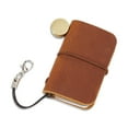 thumbnail image 6 of 1set Leather Notebook Travel Journal with Lanyard Rectangle Camel 49x43x15mm 2pcs/set, 6 of 6