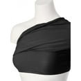 thumbnail image 6 of MixMatchy Women's Solid Casual Summer Side Shirring Scrunched Double Layered Tube Top, 6 of 6