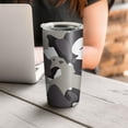thumbnail image 4 of Camouflage 20oz Coffee Tavel Tumblers, Stainless Steel Mobile Tumbler, Vacuum Insulated Coffee Mug with Lid, Spill-Proof Travel Cup for Hot & Cold Drinks, 4 of 6