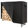 thumbnail image 6 of IRONMAX 5ft Firewood Rack with Cover, Outdoor/Indoor Waterproof Heavy Duty Log Storage Stand w/Air Vent, Fire Wood Lumber Holder and Cover Combo Set for Backyard, Garden, Patio, 6 of 7